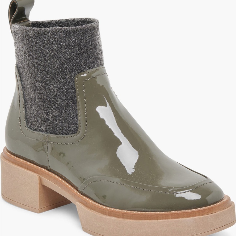 Dolce Vita Olive Green Chelsea Boots